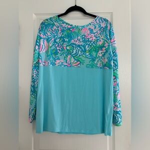 Size small Lilly Finn long sleeve Aqua La Vista